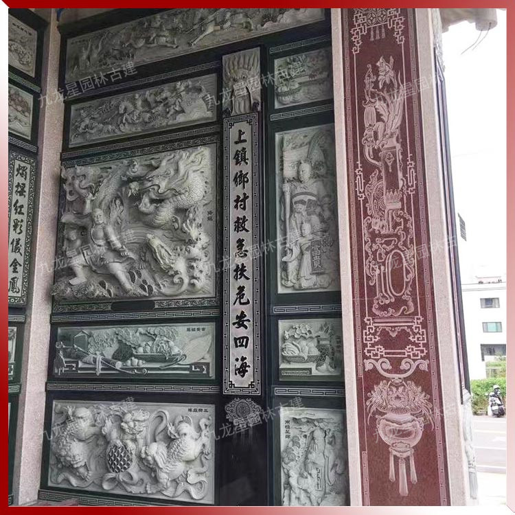 寺廟浮雕石雕壁畫