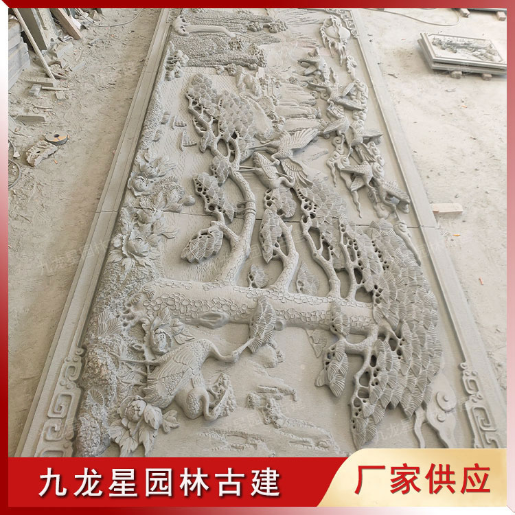1645599960148364.jpg 松鶴浮雕石雕壁畫(huà)